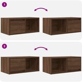 vidaXL TV omarica 2 kosi rjavi hrast 60x31x25,5 cm inženirski les | Shoptok.si