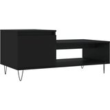 vidaXL Klubska mizica Črna 100x50x45 cm inženirski les, (20908188) | Shoptok.si
