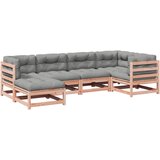  The Living Store Vrtna sedežna garnitura 6-delna z blazinami trden les douglas - Vrtna Sedežna Garnitura, (21451368) | Shoptok.si