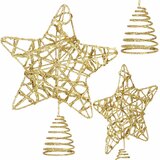  Božićni ukras “Zvijezda” – 14 × 27 cm, zlatna | shoptok.hr