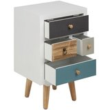 MID.YOU NOČNA OMARICA, modra, rjava, siva, večbarvno, bela | Shoptok.si