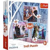 Trefl TREF LINE PUZZLE 3u1 FROZ 34853 T48538 Cene