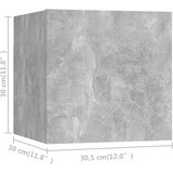  Stenske TV omarice 8 kosov betonsko sive 30,5x30x30 cm, (20913745) | Shoptok.si