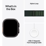 Apple Watch Ultra 2 Alpska petlja Zelena MX4R3FD/A Velicina narukvice: Srednje 49mm Titan kucište | shoptok.hr
