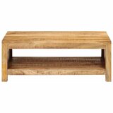 Maison Chic Klubska mizica - kavna mizica - Nizka mizica 80x55x30 cm trden mangov les, (21755417) | Shoptok.si
