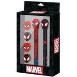 Set pribora Spider-Man - brisiva kemijska, vječna olovka i 4 gumice