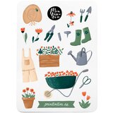 Printintin Vinilne samoljepljive naljepnice s motivom vrta, 10,5 cm x 14,5 cm Cijene