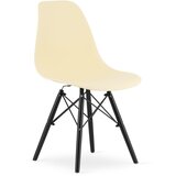 Brandless Stol OSAKA kremast / črne noge x 3, (22030686) | Shoptok.si