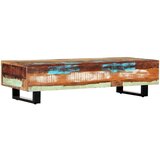 In Stolić za kavu od obnovljenog drva i čelika 120 x 50 x 30 cm | shoptok.hr