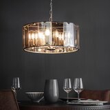  Endon 61294 - Luster na lancu CLOONEY 8xE14/40W/230V crna/dimljena | Eponuda.com