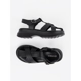 GOODIN Black sandals with a thick sole | shoptok.hr