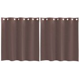 Voile zavjese s ušicama 2 kom smeđe 140x140 cm | shoptok.hr