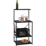 vidaXL Ormarić za mikrovalnu pećnicu crni 60x39,6x123 cm od iverice Cijene