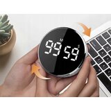  magnetski kuhinjski mjerač vremena LCD odbrojavanje crni | shoptok.hr