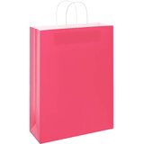  Papirnate vrećice 250 kom s ručkama ružičaste 32x12x42 cm | Eponuda.com