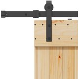 vidaXL Drsna vrata s kompletom vodil 95x210 cm trdna borovina | Shoptok.si
