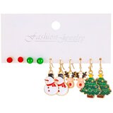 INF Božični uhani Set 5 parov MultiColor, (21237844) Cene