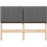  Tapecirani uzglavlje s uzglavljem Smeđa i svijetlosiva 120 cm | shoptok.hr