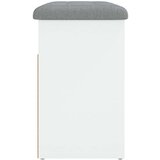  Klupa za cipele bijela 62x32x50 cm od konstruiranog drva | shoptok.hr