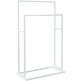  Samostojeći stalak za ručnike bijeli 48 x 24 x 78,5 cm željezni | shoptok.hr
