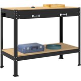  Radna klupa Crna 114 x 54 x 91 cm Projektirano drvo i metal | shoptok.hr