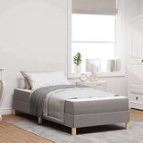 vidaXL Postelja z vzmetnico Taupe, rjava 80 x 200 cm | Shoptok.si