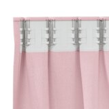 vidaXL Zavese z zavesami 2 pcs Bebe roza 260 x 140 cm Poliester | Shoptok.si