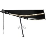  Automatska tenda sa senzorom za vjetar LED 400x350 cm antracit | shoptok.hr