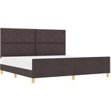  Krevet u tamno smeđoj boji 200x200 cm tkanina | shoptok.hr