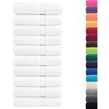  Ručnici za kupanje SOLUND 10 kom bijeli 100x150 cm 600 gsm | shoptok.hr