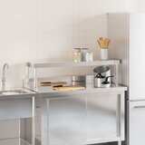  Polica za radni stol 110 x 30 x 35 cm od nehrđajućeg čelika | shoptok.hr