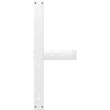  Noge za jedilno mizo v obliki črke T, 2 kosa, bele barve, 100 x 35 x (72–73) cm, jeklo, (22123919) | Shoptok.si
