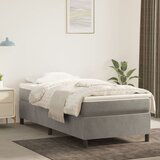 The Living Store Posteljni okvir svetlo siv 80x200 cm žamet - Box Spring Posteljni Okvir, (21488145) Cene