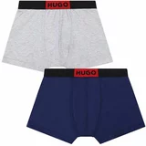 Hugo Otroške boksarice 2-pack mornarsko modra barva