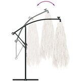  Vrtni suncobran s čeličnom šipkom bijeli 269x269x235 cm | shoptok.hr