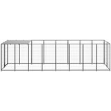  Kavez za pse crni 4,84 m² čelični | Shoptok.si