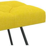  Klupa s gumbastim tkanjem Svijetlo žuta 80 x 40 x 46 cm Tkanina | shoptok.hr
