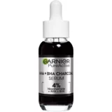 Garnier serum za obraz - 4% AHA + BHA & Niacinamide Charcoal Face Serum