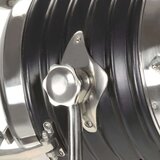  Trinožna stoječa svetilka črna trden mangov les 171 cm | Shoptok.si