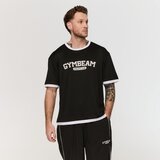 GymBeam Oversized Varsity T-Shirt Black S | Eponuda.com
