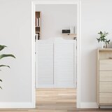 vidaXL Nihajna vrata Louvred Design 2 para Bela 100x80 cm Cene