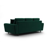 Cosmopolitan Design Zelena žametna raztegljiva sedežna garnitura s prostorom za shranjevanje 235 cm Kyoto – | Shoptok.si