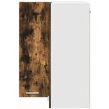 vidaXL Viseča omarica Riga Dimljen hrast in bela 57 x 57 x 80 cm | Shoptok.si