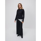 Reserved Top s ukrasnim detaljem - crno | shoptok.hr