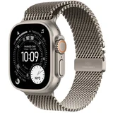 watch ultra 3 cellular 49mm natural titanium case with natural titanium milanese loop – small (meww4se/a)