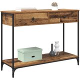  Konzolna stolica s ladicama Staro drvo 100 x 34,5 x 75 cm | shoptok.hr