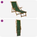  Sklopiva ležaljka za sunčanje 3 Pozicija Zelena | shoptok.hr