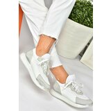 Fox Shoes White/gray Suede Casual Sneakers Sneakers Cene