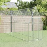  Kokošnjak srebrn 400x100x190 cm pocinkano jeklo | Shoptok.si