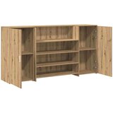  Sprejemna miza artisan hrast 200x50x103,5 cm inženirski les | Shoptok.si